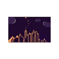 Skyscraper Town Urban Towers Sticker (rectangular) by Salman4z