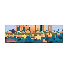 City Buildings Urban Dawn Sticker (bumper) by Salman4z