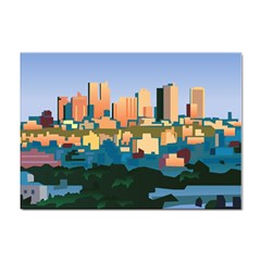 City Buildings Urban Dawn Sticker A4 (10 Pack) by Salman4z