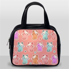 Cute-kawaii-kittens-seamless-pattern Classic Handbag (one Side) by Salman4z