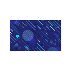 Classic-blue-background-abstract-style Sticker (rectangular) by Salman4z