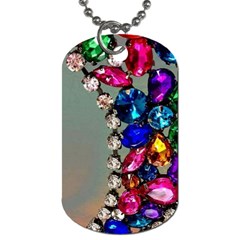 Colorful Diamonds Dog Tag (one Side) by Sparkle