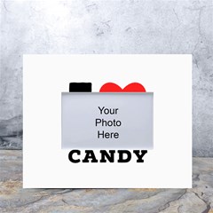 I Love Apple Candy White Tabletop Photo Frame 4 x6  by ilovewhateva