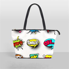 Set-colorful-comic-speech-bubbles Classic Shoulder Handbag by Salman4z