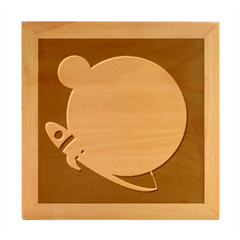 Spaceship-design Wood Photo Frame Cube by Salman4z