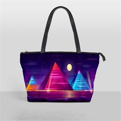 Egyptian-pyramids-night-landscape-cartoon Classic Shoulder Handbag by Salman4z