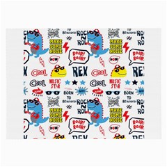 Monster-cool-seamless-pattern Large Glasses Cloth by Salman4z