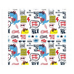 Monster-cool-seamless-pattern Two Sides Premium Plush Fleece Blanket (medium) by Salman4z