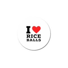 I Love Rice Balls Golf Ball Marker by ilovewhateva