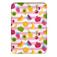 Tropical-fruits-berries-seamless-pattern Rectangular Glass Fridge Magnet (4 Pack) by Salman4z