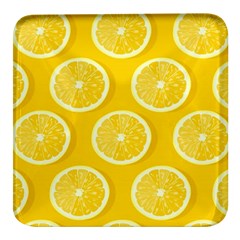 Lemon-fruits-slice-seamless-pattern Square Glass Fridge Magnet (4 Pack) by Salman4z