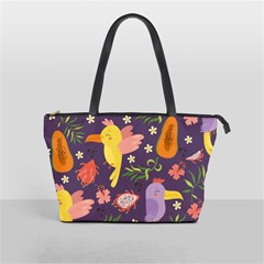 Exotic-seamless-pattern-with-parrots-fruits Classic Shoulder Handbag by Salman4z