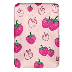 Seamless-strawberry-fruit-pattern-background Rectangular Glass Fridge Magnet (4 Pack) by Salman4z