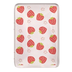 Strawberries-pattern-design Rectangular Glass Fridge Magnet (4 Pack) by Salman4z