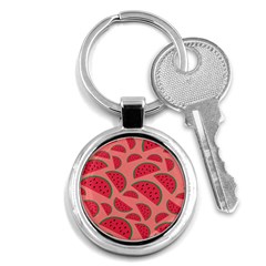 Watermelon Red Food Fruit Healthy Summer Fresh Key Chain (round) by pakminggu