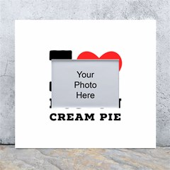 I Love Boston Cream Pie White Wall Photo Frame 5  X 7  by ilovewhateva