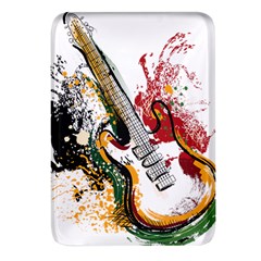 Electric Guitar Rectangular Glass Fridge Magnet (4 Pack) by pakminggu