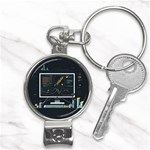 Remote Work Work From Home Online Work Nail Clippers Key Chain Front