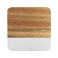 Spaceship Pattern Star Marble Wood Coaster (square) by danenraven