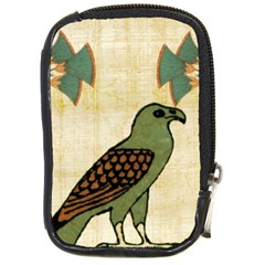 Egyptian Paper Papyrus Bird Compact Camera Leather Case by Mog4mog4