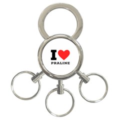 I Love Praline  3-ring Key Chain by ilovewhateva