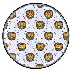 Lion Heads Pattern Design Doodle Wireless Fast Charger(black)