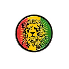 Lion Head Africa Rasta Hat Clip Ball Marker by Mog4mog4