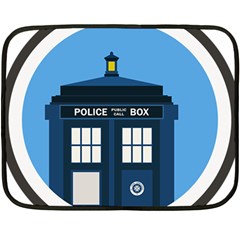 Doctor Who Tardis Fleece Blanket (mini) by Mog4mog4