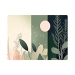 Spring Floral Plants Foliage Minimal Minimalist Premium Plush Fleece Blanket (Mini) 35 x27  Blanket Front