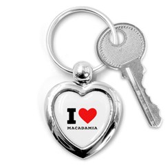 I Love Macadamia Key Chain (heart) by ilovewhateva