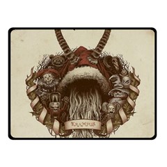 Christmas Dark Demon Evil Horror Krampus Fleece Blanket (small) by Bakwanart