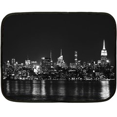 Photography Of Buildings New York City  Nyc Skyline Fleece Blanket (mini) by Bakwanart