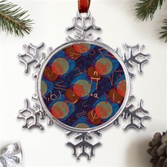 Background Graphic Beautiful Metal Large Snowflake Ornament