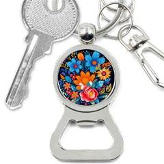 Flowers Bloom Spring Colorful Artwork Decoration Bottle Opener Key Chain by 99art