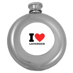 I love lavender Round Hip Flask (5 oz) Front