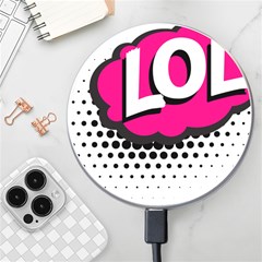 Lol-acronym-laugh-out-loud-laughing Wireless Fast Charger(white) by 99art