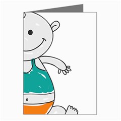 Baby-cute-child-birth-happy Greeting Cards (pkg Of 8) by 99art