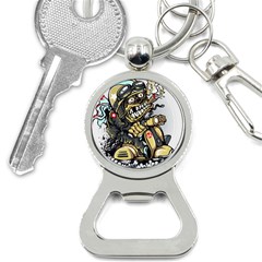 Scooter-motorcycle-boot-cartoon-vector Bottle Opener Key Chain by 99art