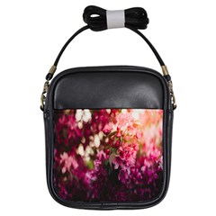 Pink Flower Girls Sling Bag by artworkshop