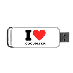 I Love Cucumber Portable Usb Flash (two Sides) by ilovewhateva