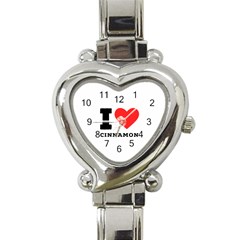 I Love Cinnamon  Heart Italian Charm Watch by ilovewhateva