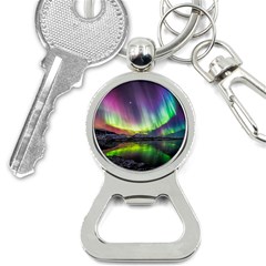 Aurora Borealis Polar Northern Lights Natural Phenomenon North Night Mountains Bottle Opener Key Chain by B30l