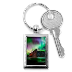 Aurora Borealis Nature Sky Light Key Chain (rectangle) by B30l