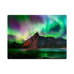 Aurora Borealis Nature Sky Light Premium Plush Fleece Blanket (mini) by B30l