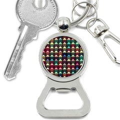 Diamond Geometric Square Design Pattern Bottle Opener Key Chain by Bangk1t