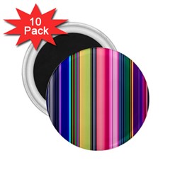 Pastel Colors Striped Pattern 2 25  Magnets (10 Pack)  by Bangk1t