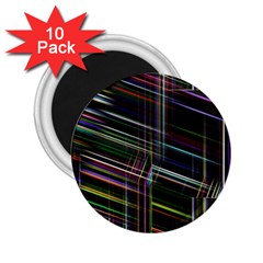 False Prismatic Black Background 2 25  Magnets (10 Pack)  by Bangk1t