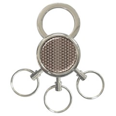 Structure Pattern Texture Hive 3-ring Key Chain by Bangk1t