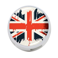 Union Jack England Uk United Kingdom London 4-port Usb Hub (two Sides) by Bangk1t