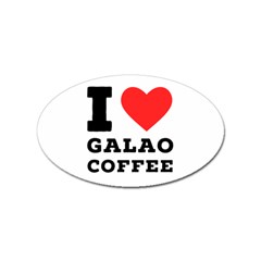 I Love Galao Coffee Sticker Oval (100 Pack) by ilovewhateva